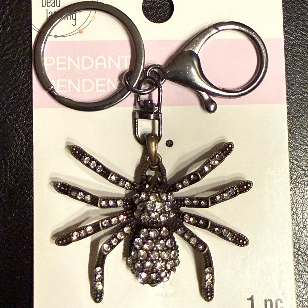 NWT Sparkling Spider Keychain/ Bag Charm